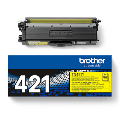 Toner original Brother TN-421Y, culoare yellow pentru Brother MFC-L8900CDW, MFC-L8690CDW, DCP-L8410CDW, HL-L8360CDW, DCP-L8260CDW, capacitate 1.800 pagini