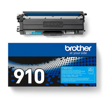 Toner original Brother TN-910C, culoare cyan pentru Brother MFC-L9570CDW, HL-9310CDW, capacitate 9.000 pagini