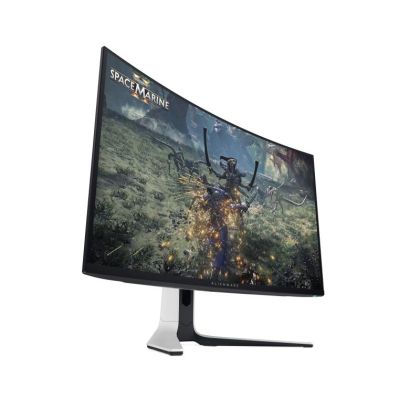 Monitor LED Dell Alienware AW3225QF, 32" 4K UHD (3840x2160), QD-OLED, 250nits, 0.03ms, 240Hz, culoare Black-White