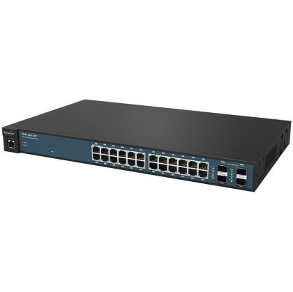 Wireless Management 50AP 24-port GbE Switch 4SFP L2 19i (Network Switch, Power cord, 19" rack mount kit, rubber feet set, Quick Installation Guide.)