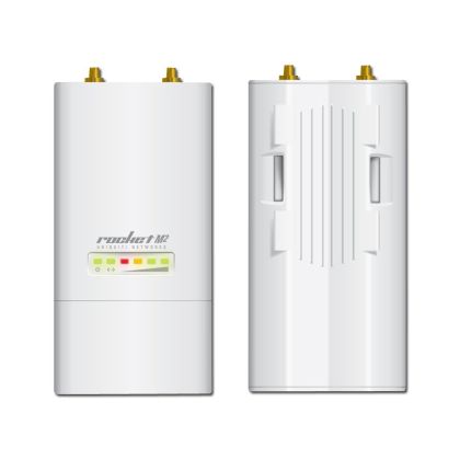 Ubiquiti airMAX BaseStation Rocket M2, 2.4GHz, 1 x 10/100 Mbps Ethernet Port, Power Passive PoE, 24V 1A PoE Adapter, Processor MIPS 24Kc, 128 MB SDRAM, 8 MB Flash, 2xRP-SMA (Waterproof) RF Connections