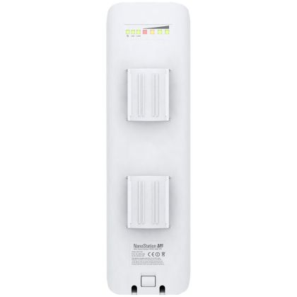 Ubiquiti NanoStation NSM5, 5 GHz, 150+ Mbps, range 15+ km, 16.1 dBi, Pole Mounting kit included, Power method - Passive Power over Ethernet,airMAX,EU
