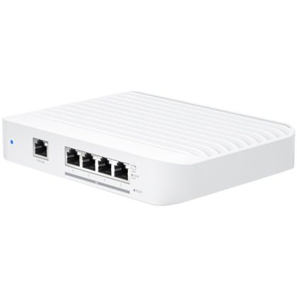 Layer 2 switch with (4) 10GbE RJ45 ports and (1) GbE, 802.3at PoE+ RJ45 input.The Switch Flex XG (USW Flex XG) is a fully managed, mult-gigabit, Layer 2 switch with (4) 10GbE RJ45 ports and (1) GbE PoE input. The USW Flex XG sports slim, compact ho