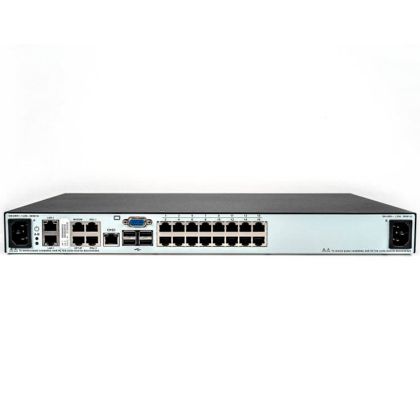 Vertiv 16 port, 2 digital KVM paths, dual AC Power Supply