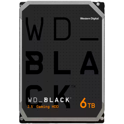 HDD Desktop WD Black 6TB CMR, 3.5'', 128MB, 7200 RPM, SATA-EOL->WD6004FZBX