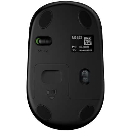 LOGITECH Wireless Mouse M325s - DARK SILVER - 2.4GHZ - EMEA
