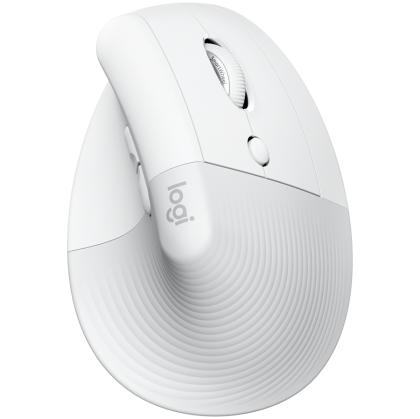 LOGITECH Lift for MAC Vertical Ergonomic Mouse - OFF-WHITE/PALE GREY