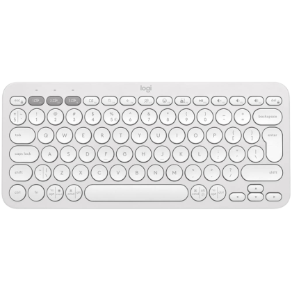 LOGITECH K380S Multi-Device Bluetooth Keyboard - TONAL WHITE - US INT'L