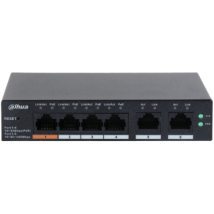 DAHUA SWITCH 6P MNG 4POE CS4006-4ET-60