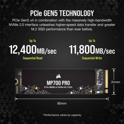 CR SSD MP700 PRO 1TB M.2 NVMe PCIe 5