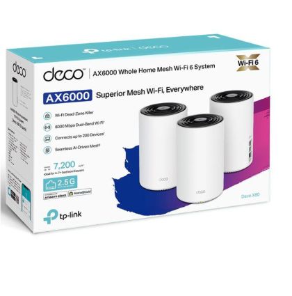 TP-LINK DECO X80 WIFI6 AX6000 MESH 3PK