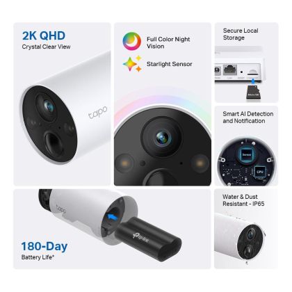 TAPO C420 SMART WIRE-FREE SECURITYCAMERA