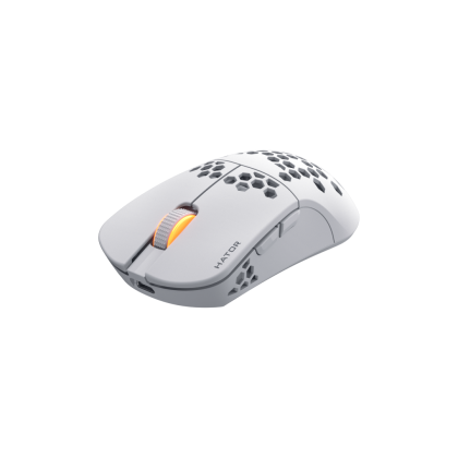 Mouse wireless Hator Stellar Pro, alb