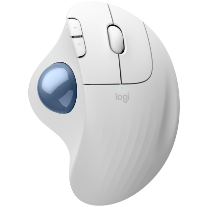 LOGITECH ERGO M575S Wireless Trackball  - OFFWHITE+BLUE BALL - BT - EMEA28-935
