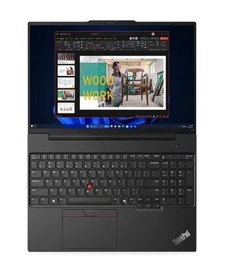 Laptop Lenovo ThinkPad E16 Gen2 (AMD), Procesor AMD Ryzen 5 7535HS up to 4.5GHz, 16" WUXGA (1920x1200) IPS 300nits anti-glare, ram 32GB (2x16GB) 4800MHz DDR5, 1TB SSD M.2 PCIe NVMe, AMD Radeon 660M Graphics, culoare Black, Windows11 Pro