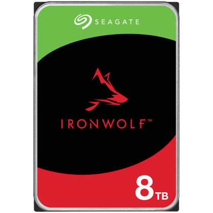 HDD NAS SEAGATE IronWolf 8TB CMR, 3.5", 256MB, 7200RPM, SATA, Rescue Services 3 ani, TBW: 180