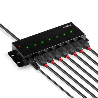 Lindy USB 2.0 Metall Hub, 7 Port