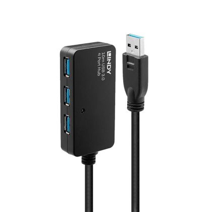 Lindy 10m USB 3.0 Active Hub Pro 4 Port