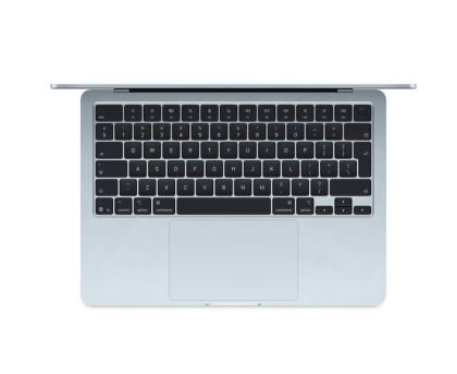 Laptop Apple MacBook Air 13", Procesor Apple M4 CPU cu 10 nuclee, GPU cu 10 nuclee, 13.6"(2560 x 1664) IPS 500nits, ram 16GB, 512GB SSD, tastatura INT, culoare Sky Blue, macOS Sequoia