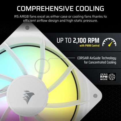 Ventilator CORSAIR RS120 ARGB WHITE