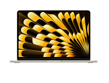 Laptop Apple MacBook Air 13", Procesor Apple M4 CPU cu 10 nuclee, GPU cu 8 nuclee, 13.6"(2560 x 1664) IPS 500nits, ram 16GB, 256GB SSD, tastatura INT, culoare Starlight, macOS Sequoia