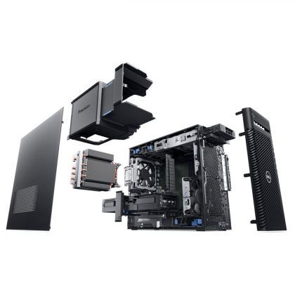 Desktop PC Dell Precision 3680 Tower, Procesor 14ᵗʰ Gen Intel Core i7-14700 până la 5.4GHz, RAM 32GB (2x16GB) DDR5 4400MHz, 1TB SSD M.2 PCIe, NVIDIA T1000 8GB, Windows 11 Pro