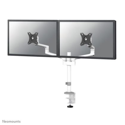 Suport dublu mon. birou NM 17"-27" alb