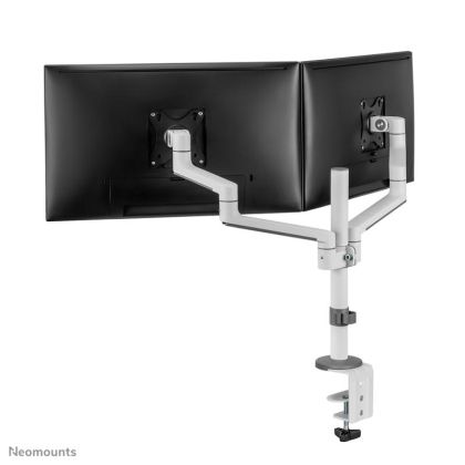 Suport dublu mon. birou NM 17"-27" alb