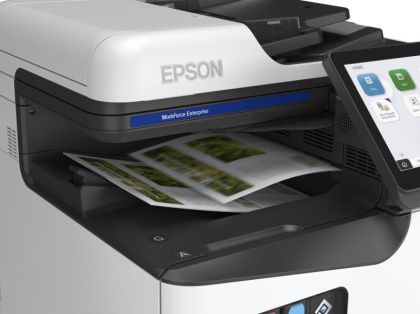Imprimanta multifunctionala inkjet color Epson AM-C400 A4, 40ppm, duplex, 600x2400 dpi, ADF 100 coli, USB, retea, Wi-Fi,starter cerneala