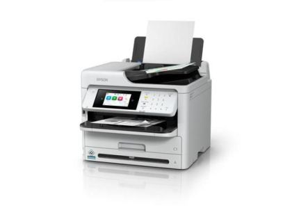 Imprimanta multifunctionala inkjet monocrom Epson WorkForce Pro WF-M5899DWF A4, 34ppm, 1200x2400 dpi, duplex, ADF, USB, LAN, Wi-Fi, starter cerneala