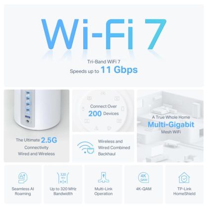 TP-LINK KIT BE9300 MESH WIFI 7 3PK
