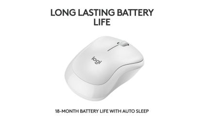 Mouse Logitech M240 Silent Wireless alb