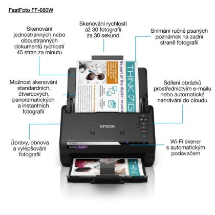 EPSON FASTFOTO FF-680W A4 SCANNER