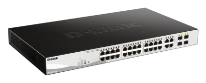 DLINK SW 20P-GB 4CMB 12P-POE SMART RM