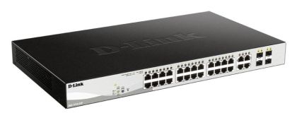DLINK SW 20P-GB 4CMB 12P-POE SMART RM