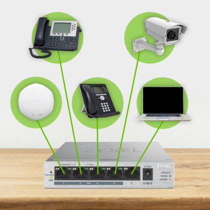 ZYXEL GS1005-HP 5PORT POE DESKTOP SWITCH