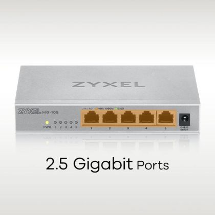 ZYXEL MG-105 5PORT 2.5G DESKTOP SWITCH
