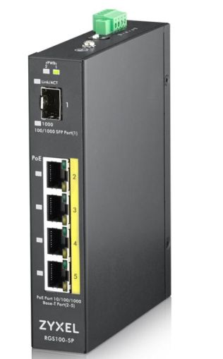 ZYXEL RGS100-5P 5PORT GBE POE SWITCH