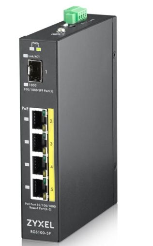 ZYXEL RGS100-5P 5PORT GBE POE SWITCH