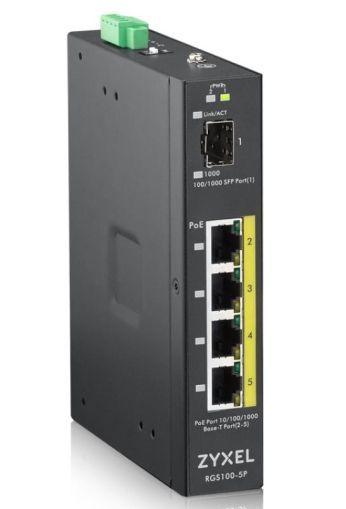 ZYXEL RGS100-5P 5PORT GBE POE SWITCH