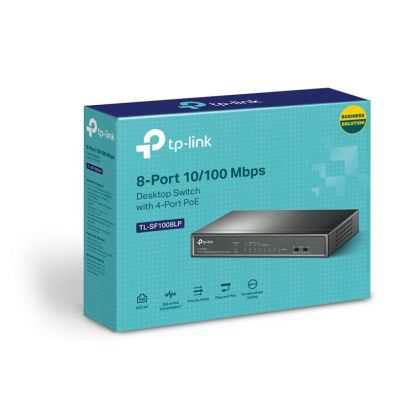 TPL 8P 10/100 4-POE DESKTOP SWITCH