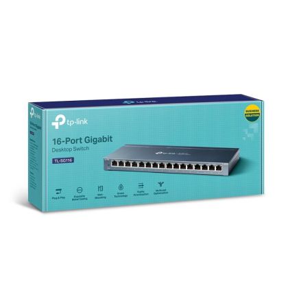 TPL SW 16P-GB UNMNGD DESKTOP SWITCH