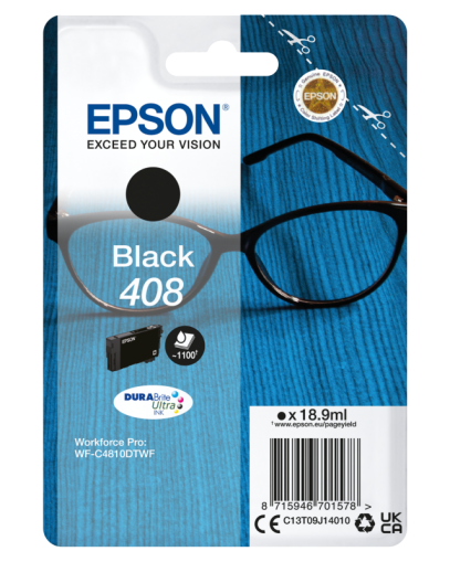 EPSON 408 BLACK INKJET CARTRIDGE