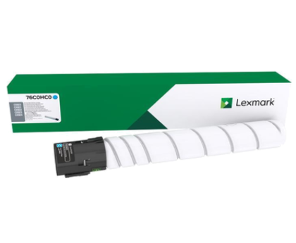 Toner original LEXMARK 76C0HC0, culoare cyan pentru Lexmark CS92x/CX92x, capacitate 34000 de pagini