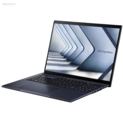 aptop ASUS ExpertBook B5 B5604CMA-QZ075 vedere din unghi dreapta deschis ecran pornit.