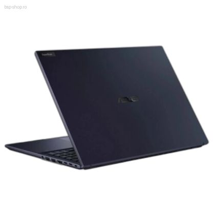 Laptop ASUS ExpertBook B5 B5404CMA-QM1119 vedere din spate-stanga partial deschis design business.