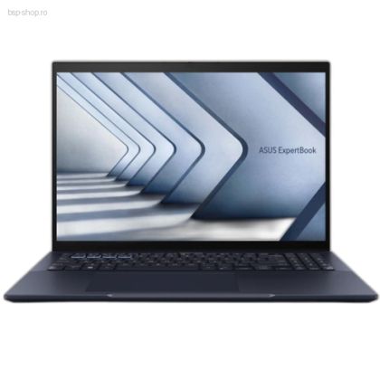 Laptop ASUS ExpertBook B5 B5604CMA-QW0635X vedere frontala ecran 16 inch deschis.