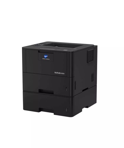 Imprimanta laser monocrom A4, Konica Minolta Bizhub 4000i ,40 ppm, duplex, 1200x1200 dpi,  caseta hartie de 520 coli, tava bypass de 50 de coli, Retea, USB, WiFi,  RAM 512MB