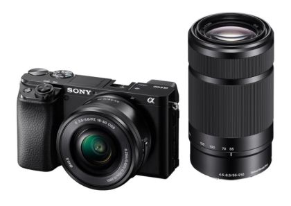 Kit Sony A6100 24MP 55-210mm + 16-55mm