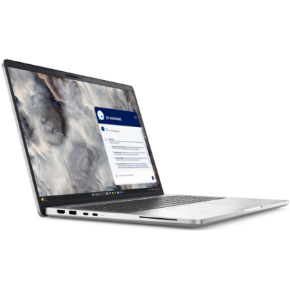 Laptop Dell Pro 16 Plus PB16250, Procesor Intel Core Ultra 7-268V up to 5.0GHz, 16" FHD+ (1920x1200) Anti-Glare 300 nits 60Hz, RAM 32GB LPDDR5X 8533MHz, 1TB SSD M.2 PCIe NVMe, Intel Arc Graphics, culoare Platinum Silver, Windows 11 Pro